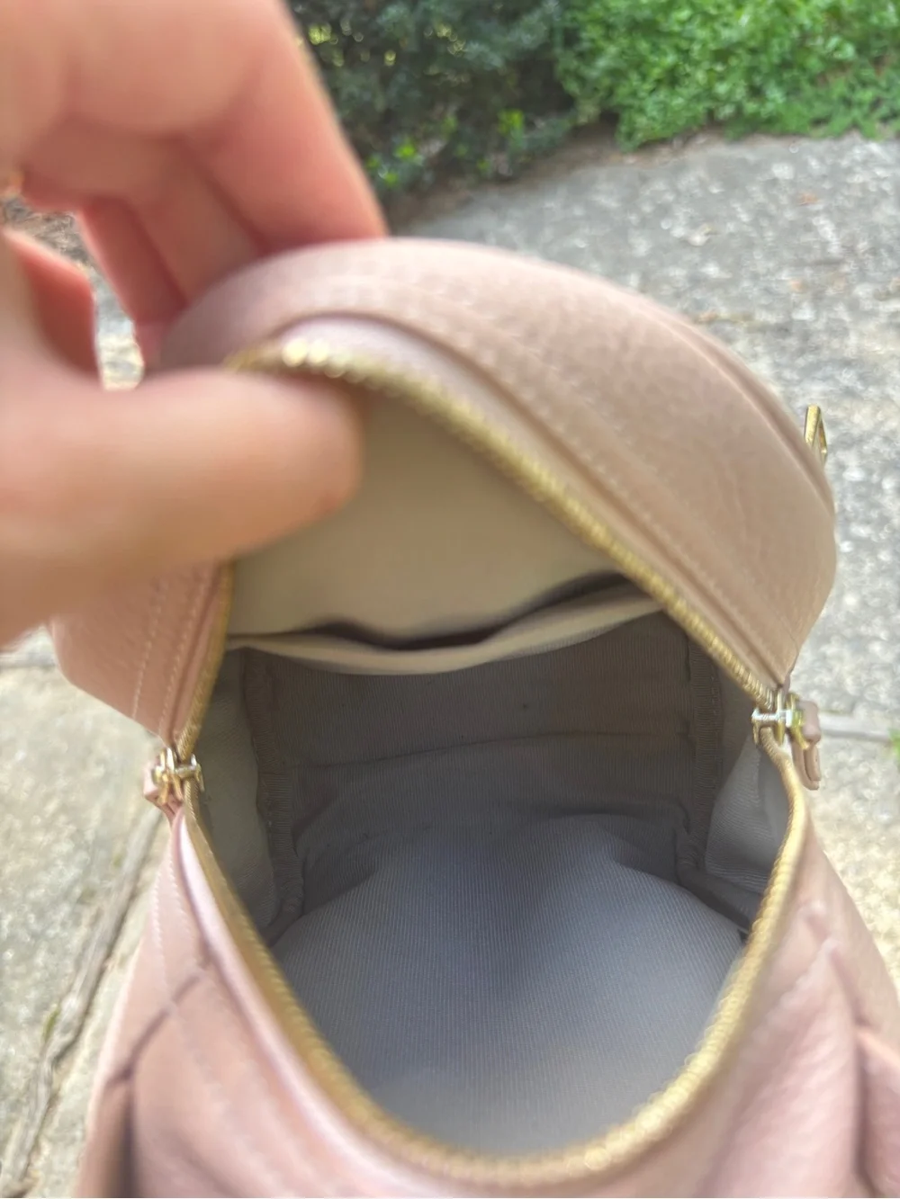 Furla Pebbled Leather Mini Backpack